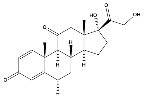 Methylprednisolone EP Impurity A | Methylprednisolone USP RC A | 6 alpha-Methylprednisone